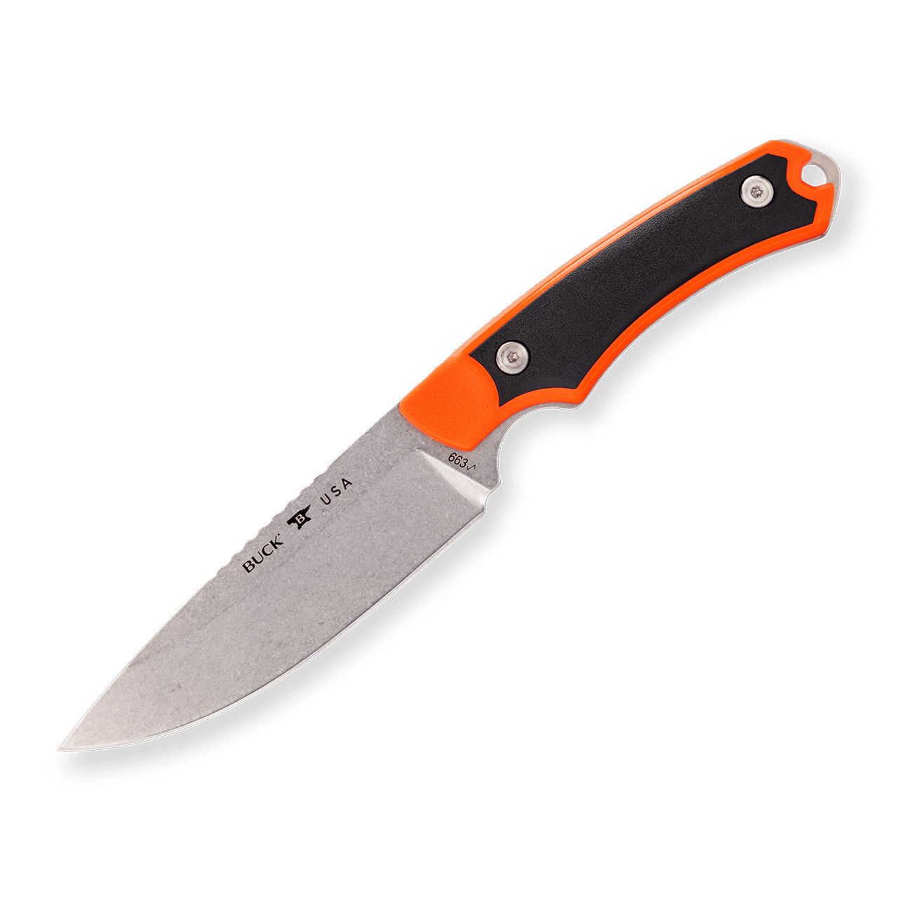 Buck  663 Alpha Guide Select Fixed Blade Knife, Color: Orange