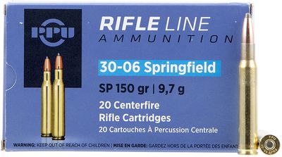 PPU 30-06 Springfield 150 Grain Soft Point