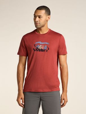Icebreaker Men&#39;s Merino 150 Tech Lite Short Sleeve T-Shirt Hike Together
