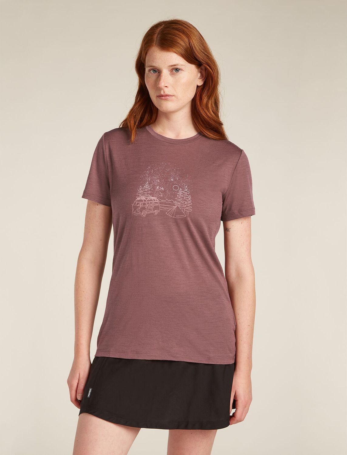 Icebreaker Women&#39;s Merino 150 Tech Lite III T-Shirt Van Camp