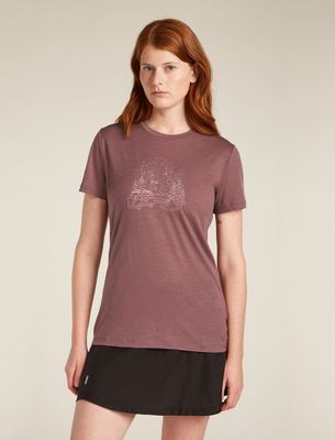 Icebreaker Women&#39;s Merino 150 Tech Lite III T-Shirt Van Camp