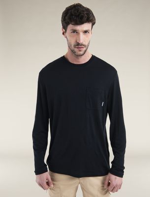 Icebreaker Men&#39;s Merino 150 Tech Lite III Long Sleeve Relaxed Pocket T-Shirt