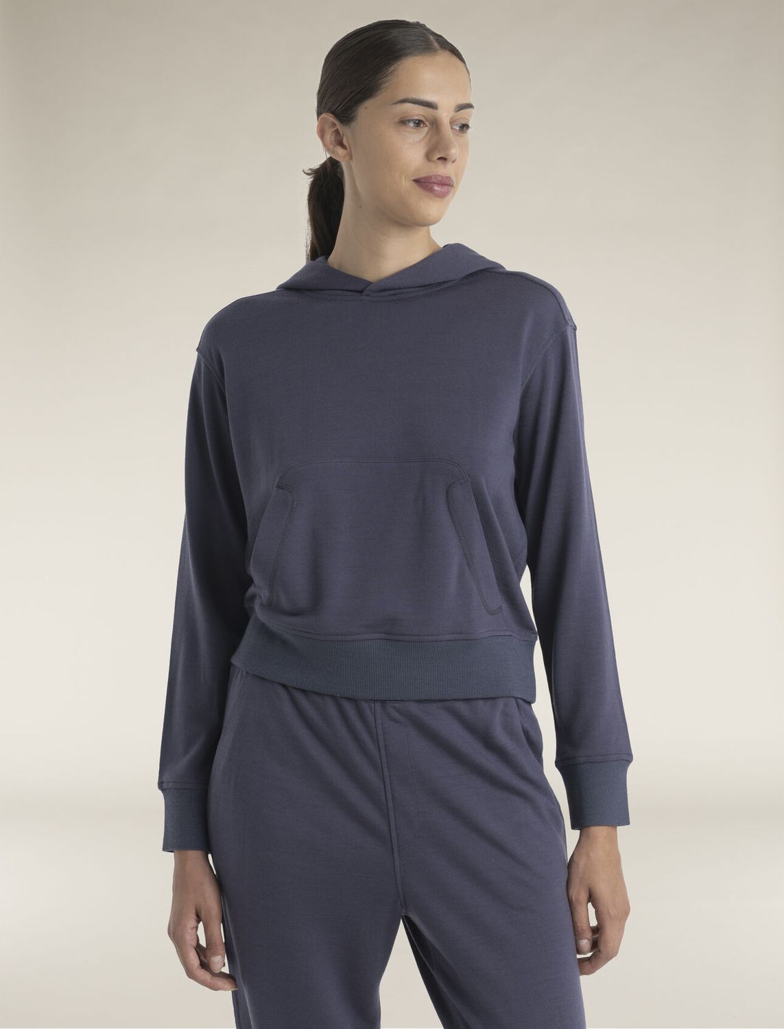 Icebreaker Women&#39;s Merino Blend 200 Crush Long Sleeve Hoodie