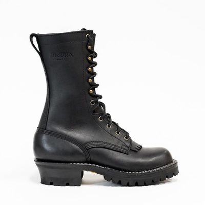Devito Boot Co. 10&quot; Bobtail work Boots with Vibram 100 fire and Ice Outsole