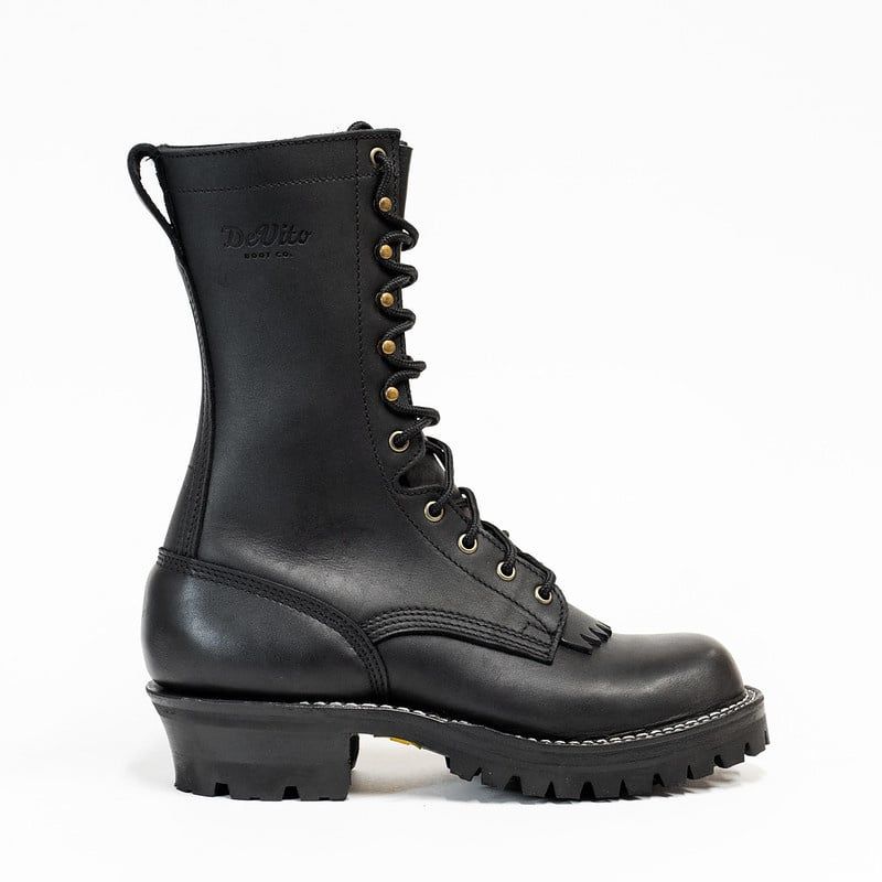 Devito Boot Co. 10&quot; Bobtail work Boots with Vibram 100 fire and Ice Outsole