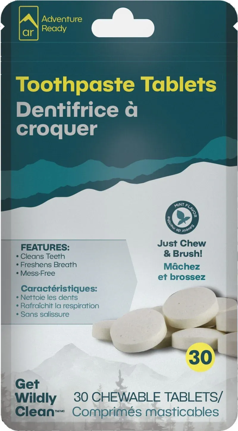Adventure Ready Kits Toothpaste Tablets Refill - 30 Count
