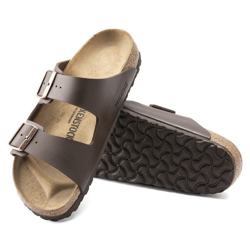 Birkenstock Arizona Birko-Flor, Color: Dark Brown, Size: 36 Regular