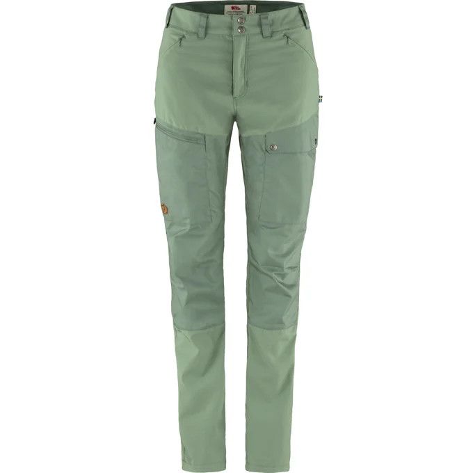 FjallRaven Women&#39;s Abisko Midsummer Trousers, Size: 34/Regular, Colour: Jade Green-Patina Green