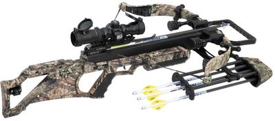 Excalibur Suppressor Extreme 400 Mossy Oak Break-Up Country Crossbow With Tact-100 Scope Package