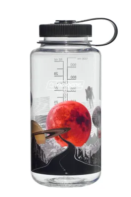 Nalgene Sustain Water bottle Surrealist Collection 32 oz / 1 L Wide Mouth Astro Hotel