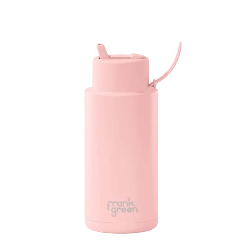 Frank Green 34oz Ceramic Reusable Bottle w/ Flip Straw Lid