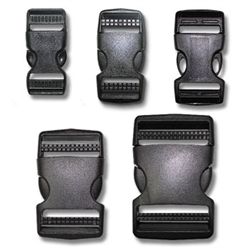 Double Ladderlock Side Release Buckle, Size: 1-inch