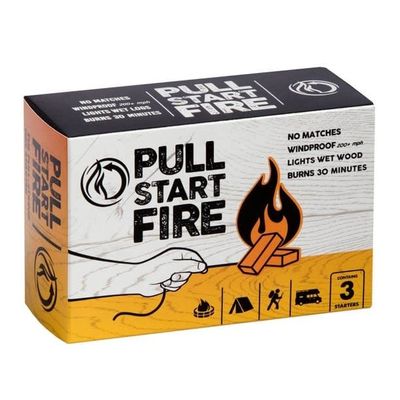 Pull Start Fire Fire Starters 3 Pack