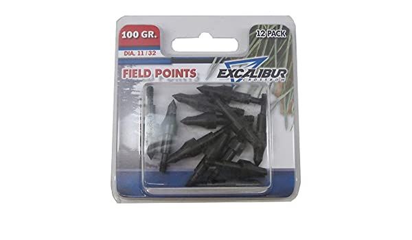 Excalibur Field Points (12/Pack), Weight: 100 Grain