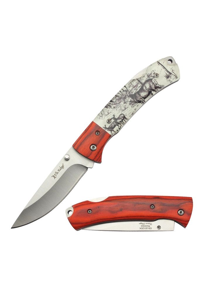 Elk Ridge Folding Knife Elk