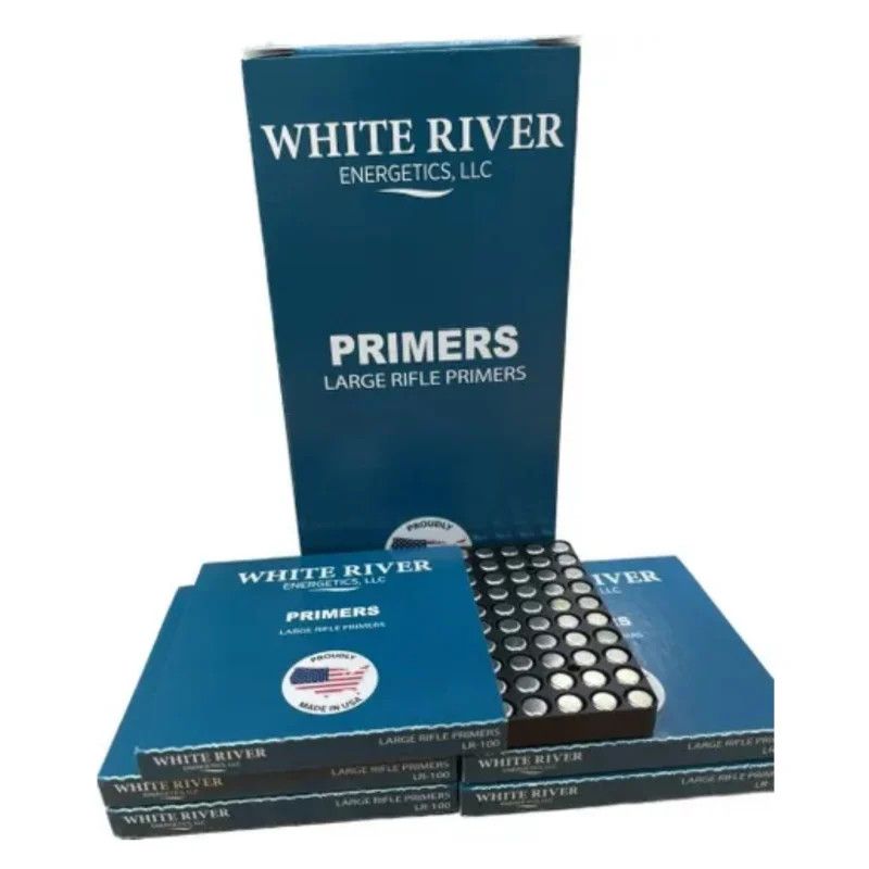 White River Energetics Primers, Size: Large Rifle