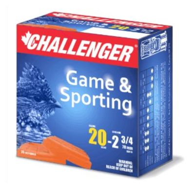 Challenger Lead Shot Hi Brass 20 Gauge 2 3/4&quot; 1 oz #6