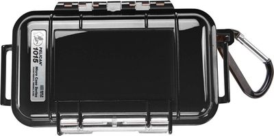 Pelican Products 1015 Micro Case Black w/transparent lid