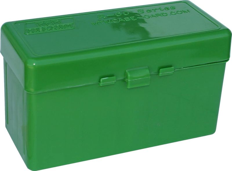 MTM Case-Gard R-60 Series Rifle Flip Top Ammo Boxes Green (10) RL-60