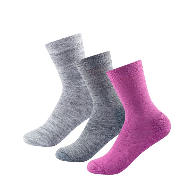 Devold of Norway Women&#39;s Daily Merino Medium Sock 3/Pack 36-40 Anemone Mix
