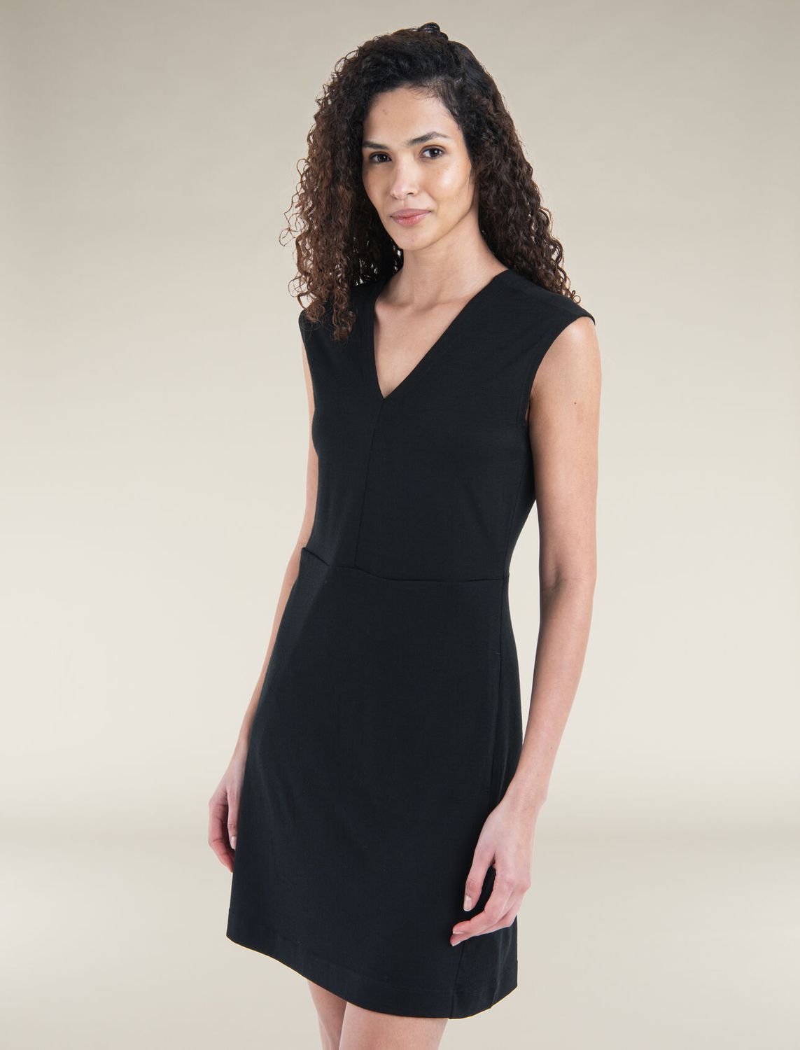 Icebreaker Women&#39;s Merino 200 Granary Sleeveless V Neck Dress