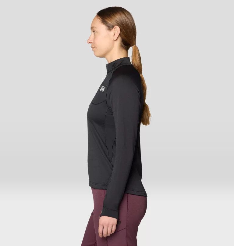 Mountain Hardwear Women&#39;s Up First Tech Fleece Quarter Zip, Size: Small, Colour: Black