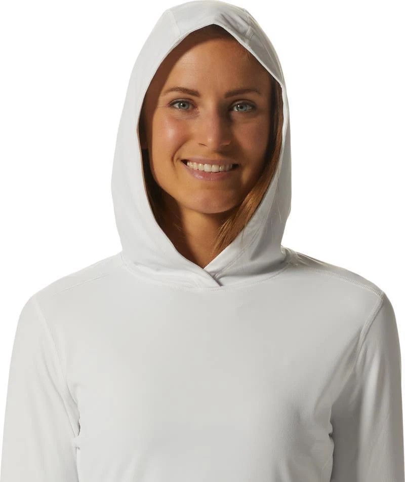Mountain Hardwear Women&#39;s Crater Lake Long Sleeve Hoody Large Fogbank