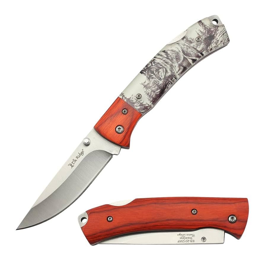 Elk Ridge Wolf Folding Pocket Knife