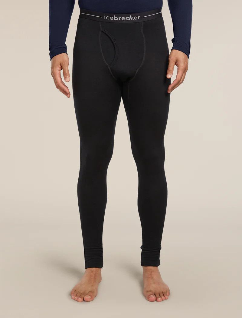 Icebreaker Men&#39;s Merino 260 Tech Thermal Leggings w/Fly, Size: Small, Colour: Black