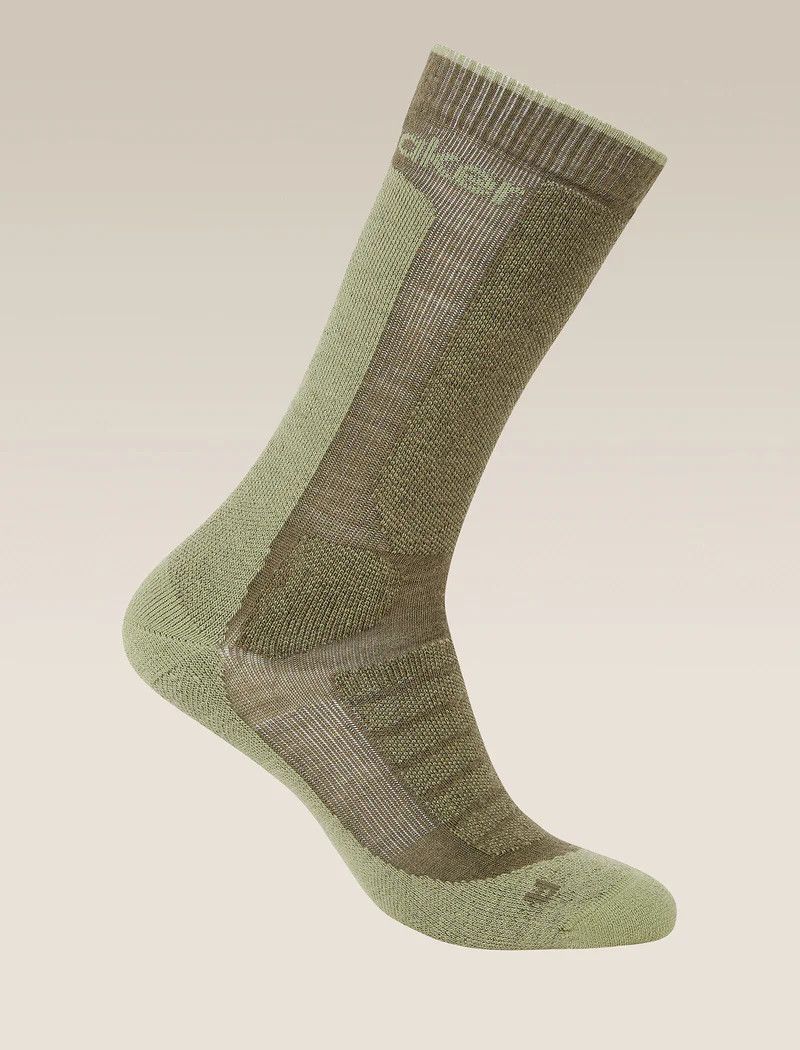 Icebreaker Men&#39;s Merino Hike+ Heavy Crew Socks, Size: Small, Colour: Loden/Lichen
