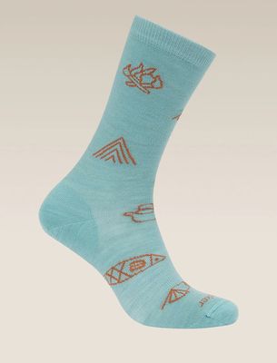 Icebreaker Men&#39;s Merino Lifestyle Ultralight Crew Socks Camp Essentials