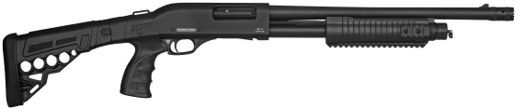 Federation Firearms SP-12 Defender Pump Action Shotgun, 12 Gauge 3&quot; Chamber w/Black Receiver 16.5&quot; Barrel, Adjustable Synthetic Stock