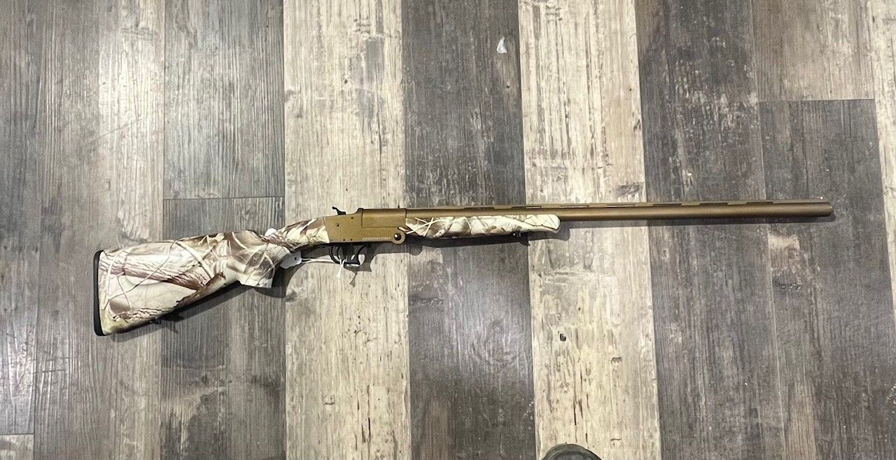 Federation Firearms Single Shot Gun 12 Gauge, Model: 28-inch, Camo Synthetic Stock
