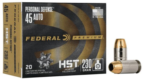 Federal Premium Law Enforcement HST 45 ACP AUTO 230 Grain Jacketed Hollow Point