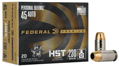 Federal Premium Law Enforcement HST 45 ACP AUTO 230 Grain Jacketed Hollow Point