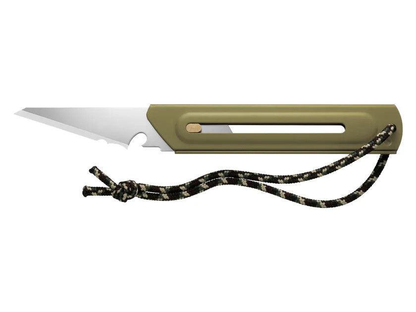 Olfa Works Utility Camp Knife, Colour: Olive Drab