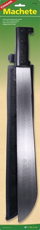 Coghlan&#39;s Heavy-Duty Machete with Sheath, 18 in Blade, Plastic Handle