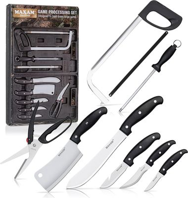 Maxam Game Processing Knife Set, 13-Piece