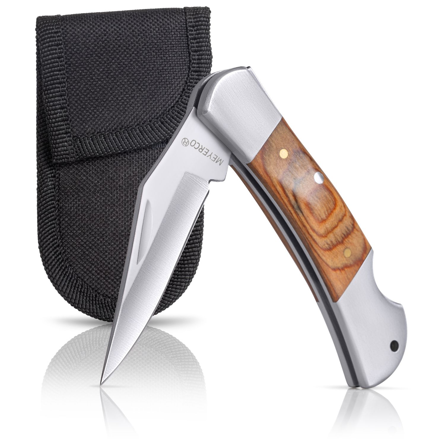 Maxam Meyerco 6 1/2&quot; Classic Lockback Knife With Sheath