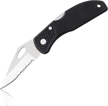 Maxam Falcon VII Lockback 7&quot; Pocket Knife - Stainless Steel Serrated Blade