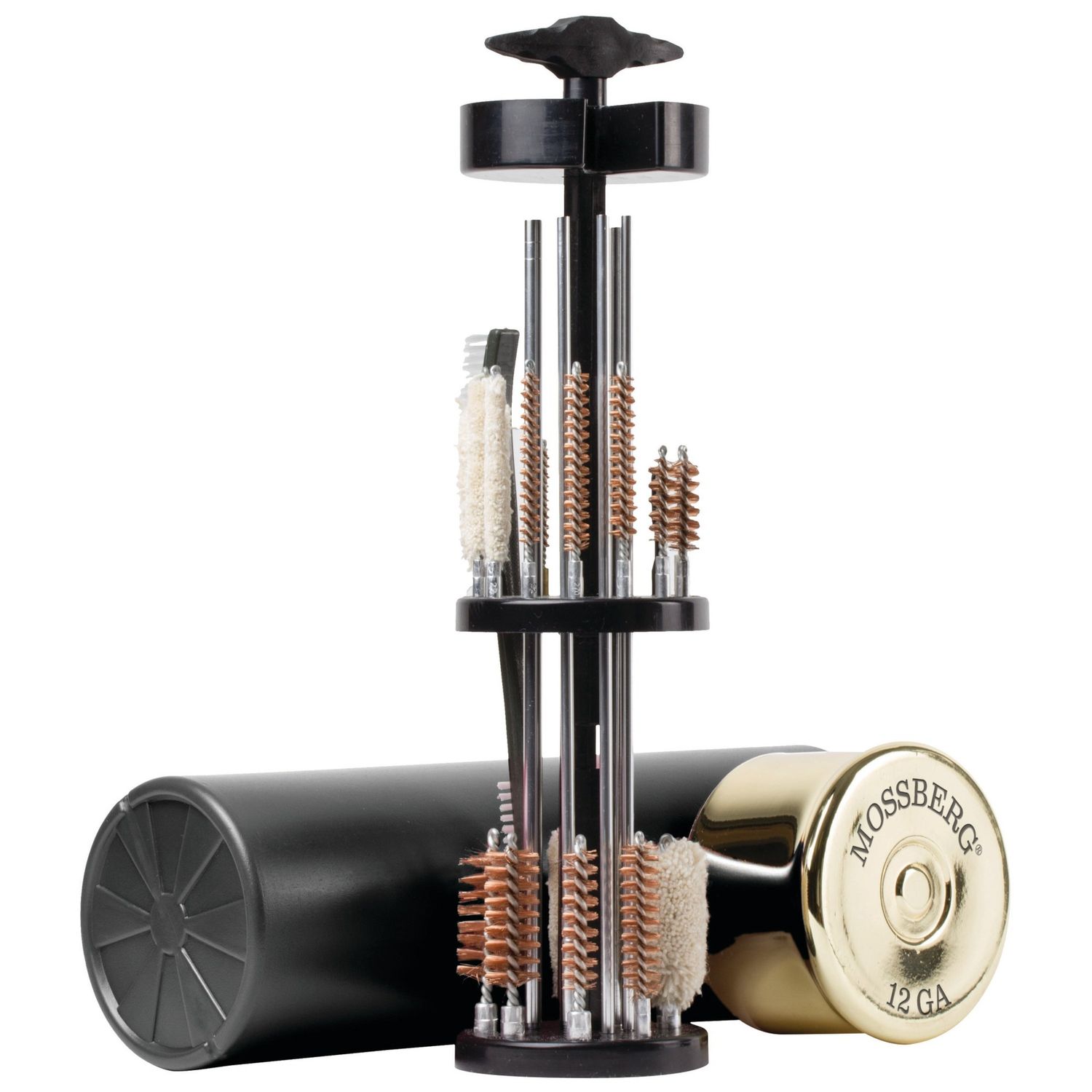 Maxam Mossberg Deluxe 53-Piece Gun Cleaning Kit in Shotgun Shell Case, Cleaning Tools to Effectively Maintain Handguns, Shotguns and Rifles