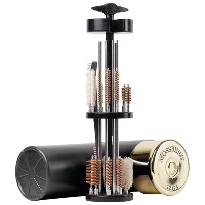 Maxam Mossberg Deluxe 53-Piece Gun Cleaning Kit in Shotgun Shell Case, Cleaning Tools to Effectively Maintain Handguns, Shotguns and Rifles
