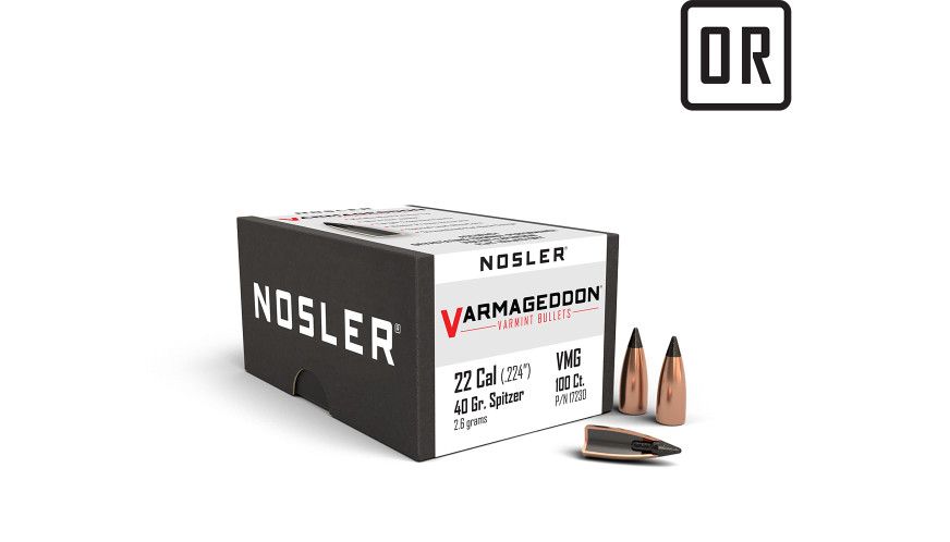 Nosler 22 Caliber 40gr FB Tipped Varmageddon