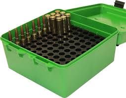 MTM R-100 - Deluxe Ammo Box 100  22-250 to 458 Win