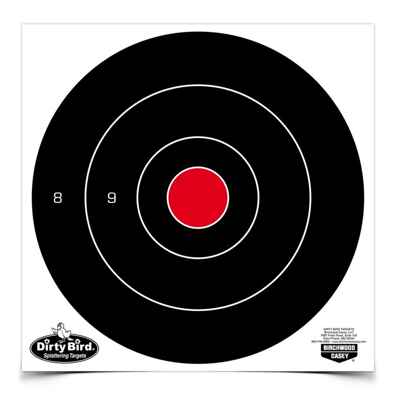 Birchwood Casey Dirty Bird 8&quot; Bull&#39;s-Eye Target