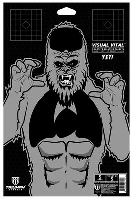 Triumph Threat Down Bleeding Target Yeti Corrugate Target 30"H x 22"W