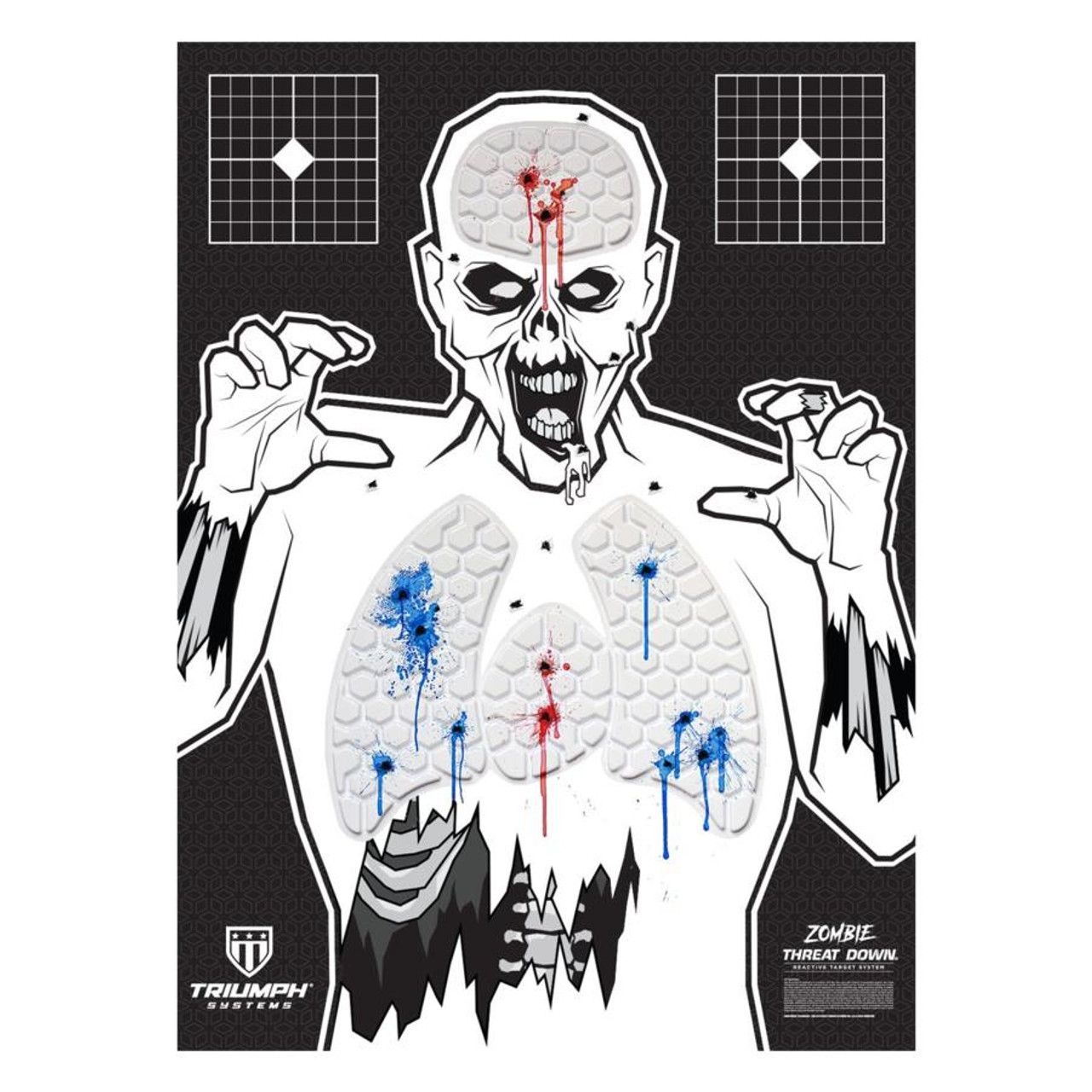 Triumph Threat Down Bleeding Zombie Target