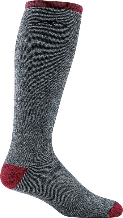 Darn Tough Men&#39;s Mountaineering Over-The-Calf Heavyweight Hiking Socks, Cushioning: Full Cushion, Size: Medium (Men&#39;s 8-9.5), Colour: Smoke