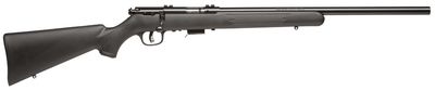 Savage Mark II FV Rimfire Bolt-Action Rifle, Black Synthetic Stock, Blued Heavy Barrel, 22 LR