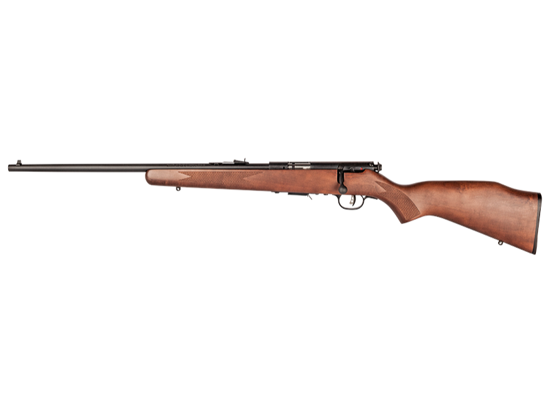 Savage 93GL Rimfire Bolt Action Rifle, Wood Stock, Blued, Left Hand 22 WMR